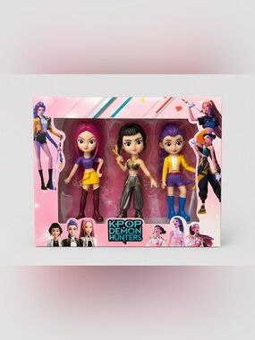 KPOP Demon Hunters 3 Figure Doll Set Collectible Toy